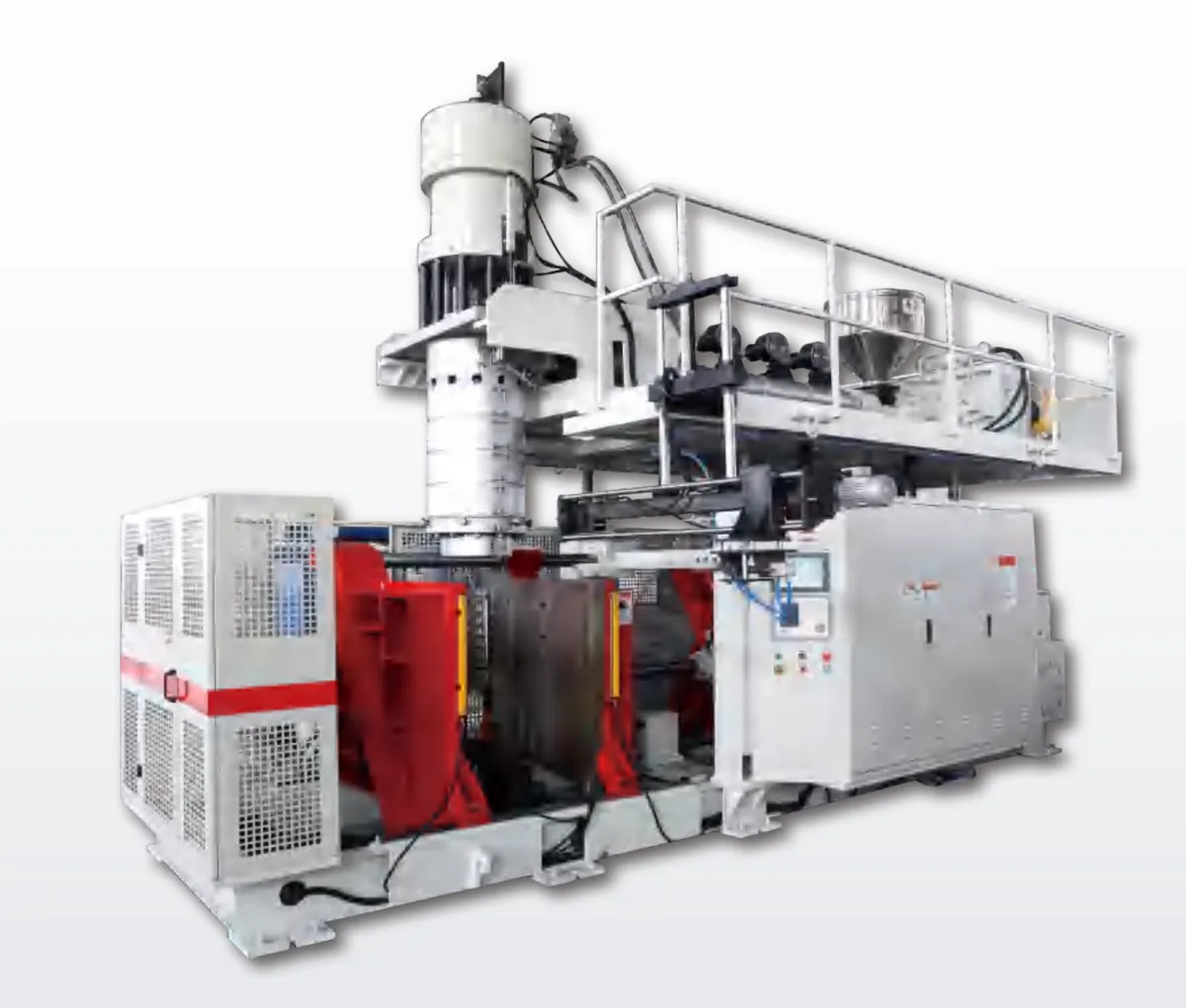 sopladora de extrusión soplado MEPER para envases industriales